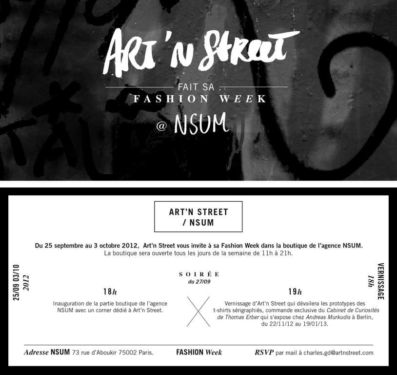 Art + Fashion Week : NSUM 11