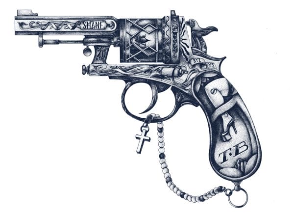 illustration de pistolet par shane