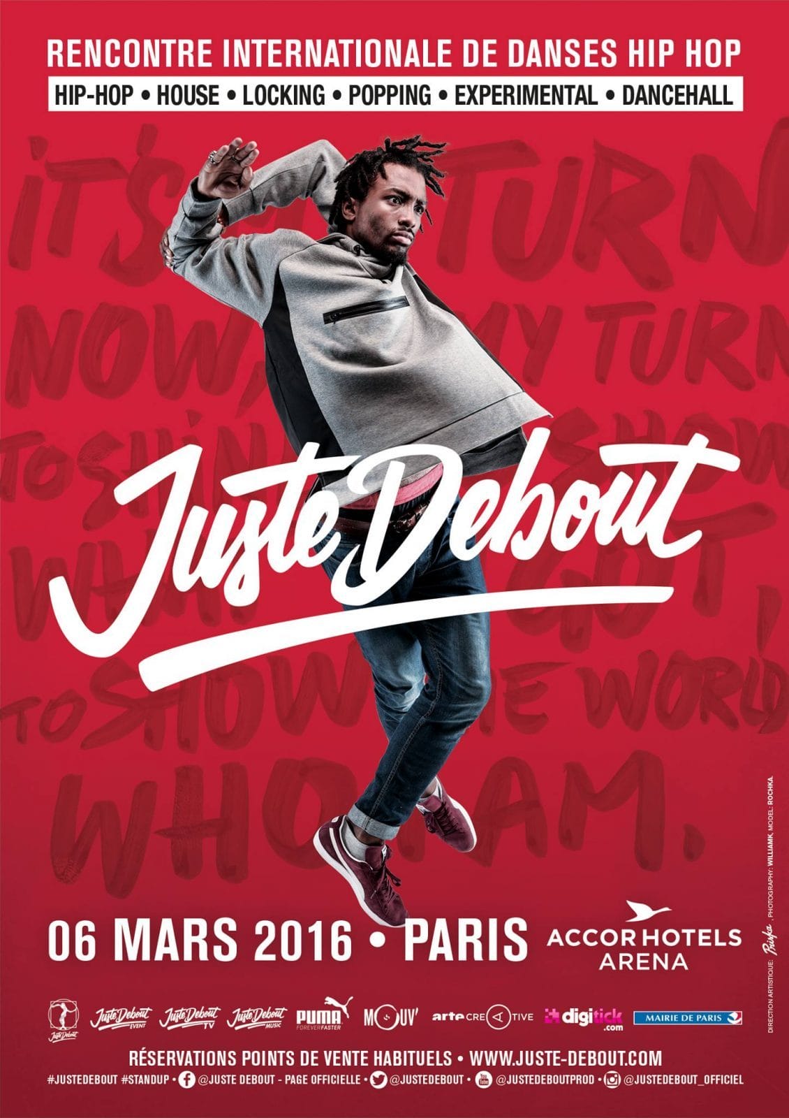 Juste Debout Bercy - Affiche Rouge