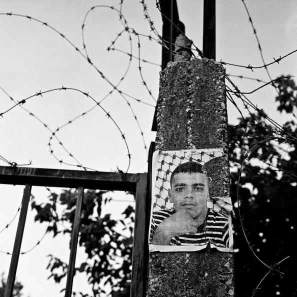 Bethlehem, july 2011, "portrait d'un martyr sur un mur Yann Renoult