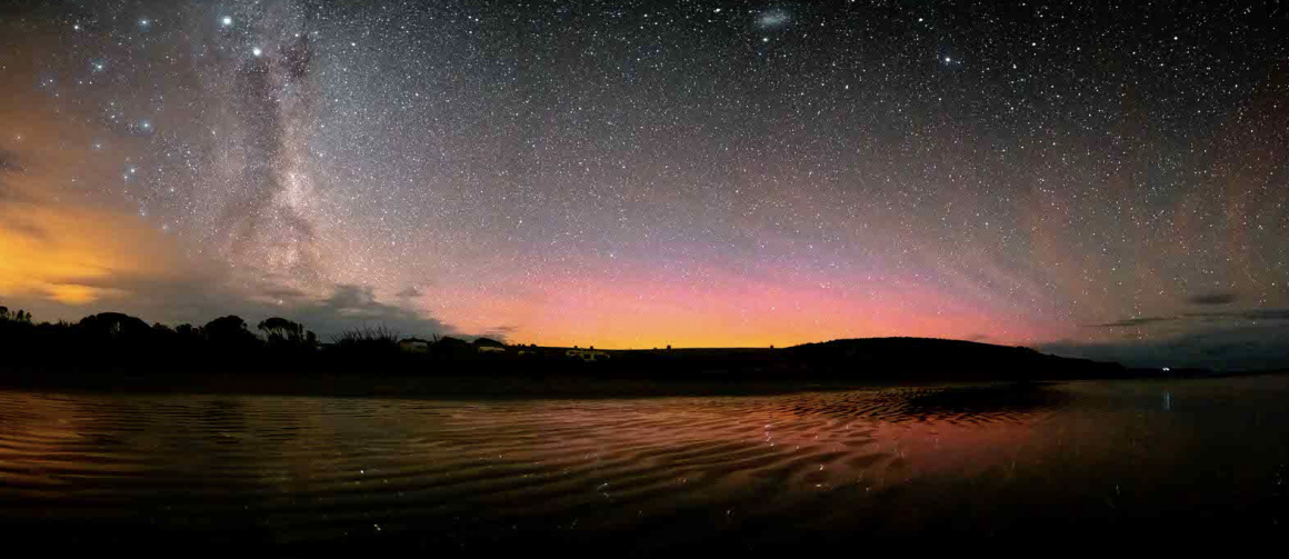coucher de soleil sur les montagne néo-zelandaises
