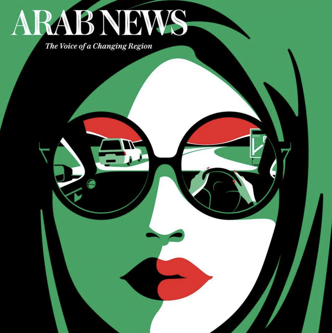Couverture de Arab News par Malika Favre