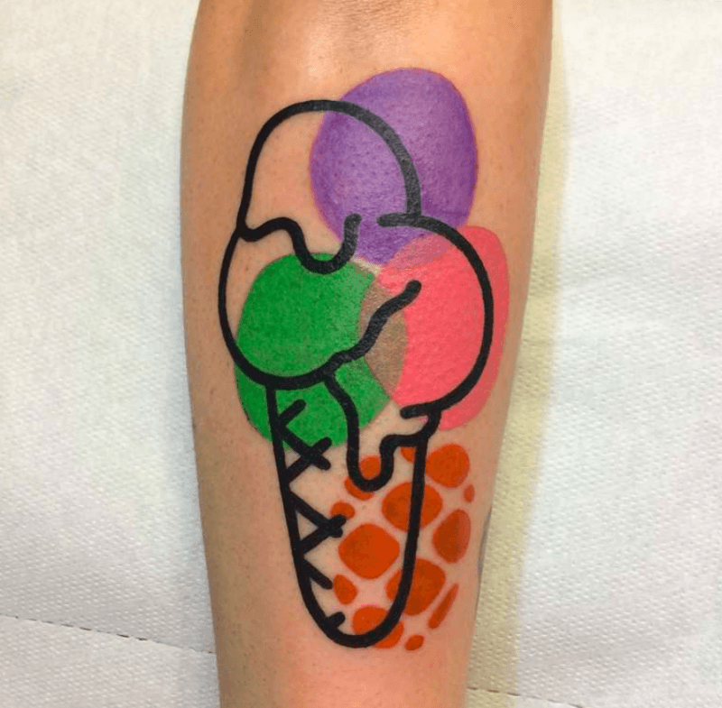 ice cream tattoo