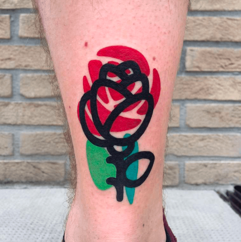 tattouage de rose