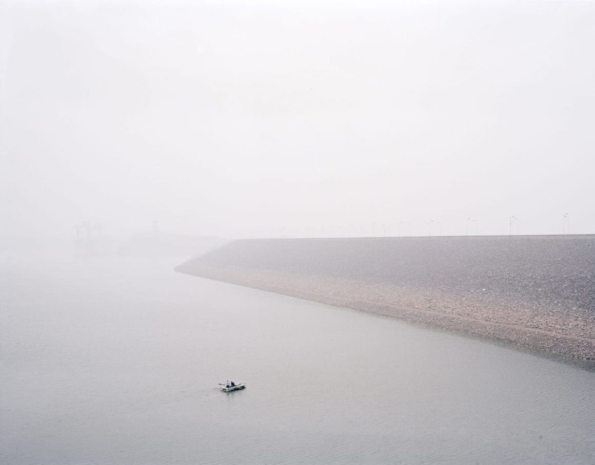 Zhang Kechun petit bateau au milieu de l'eau