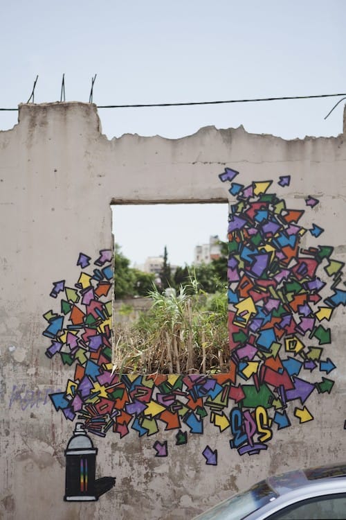 Graffiti coloré à Beirut, photo prise par Lisa Miquet