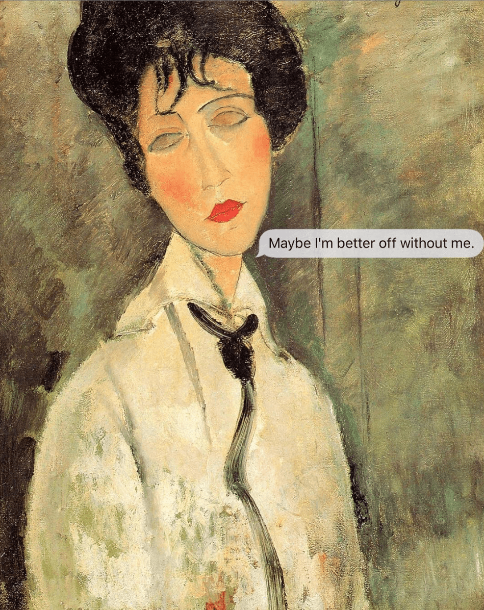 Texts From Your Existentialist Modigliani