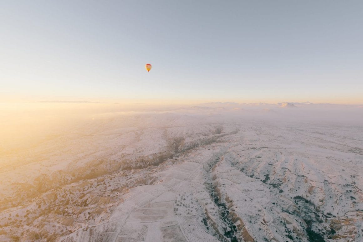 photo aérienne prise en montgolfière et en Turquie par le photographe Shawn Tang