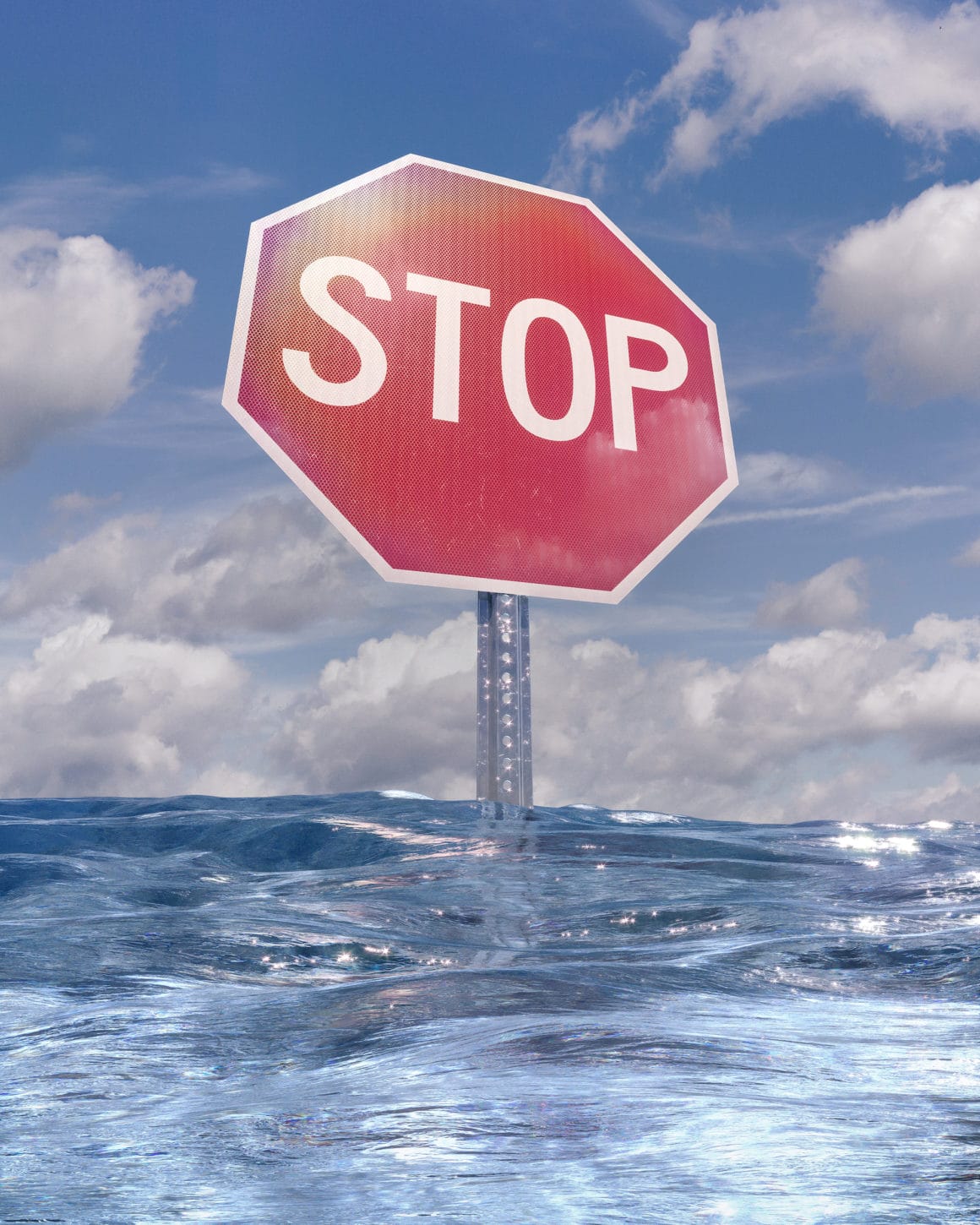 Hayden Williams World Underwater Small Stop Sign