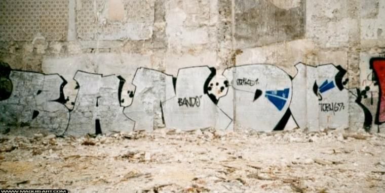 Graffiti du street artiste américain Bando 