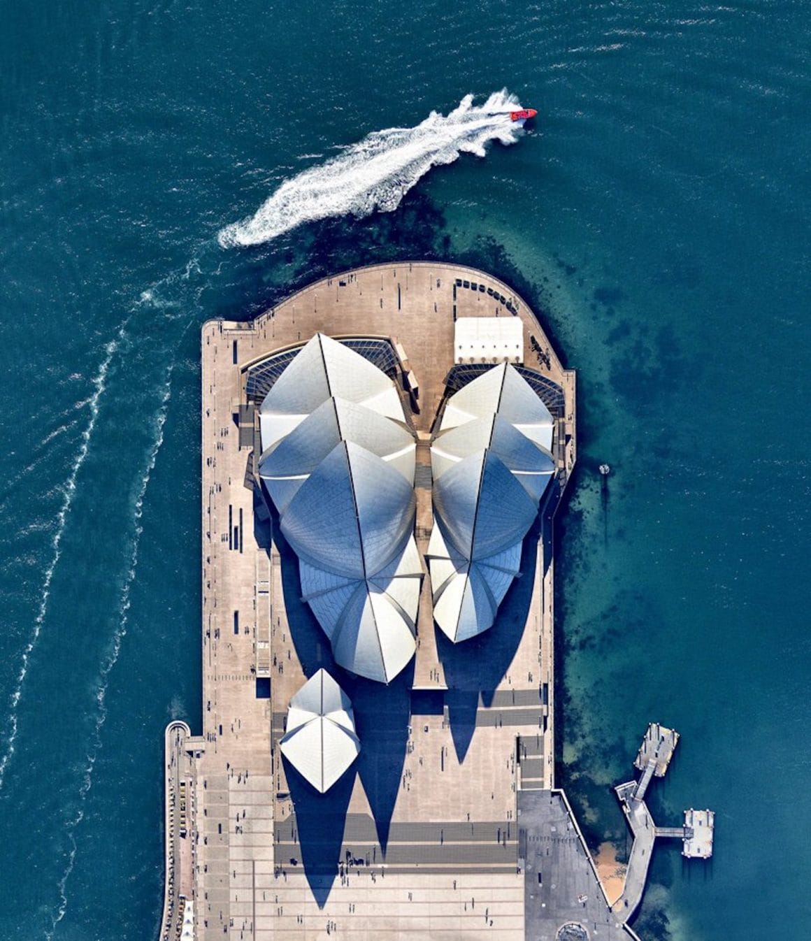 Une prise aérienne du célèbre opéra de Syndey, en Australie, prise par Nearmap