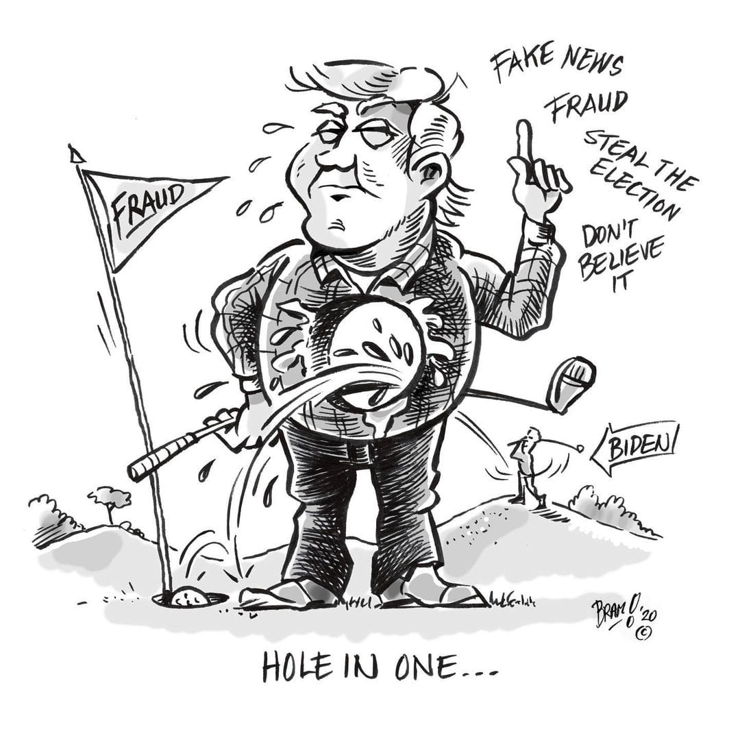 Caricature de Trump par Abraham Borsje
