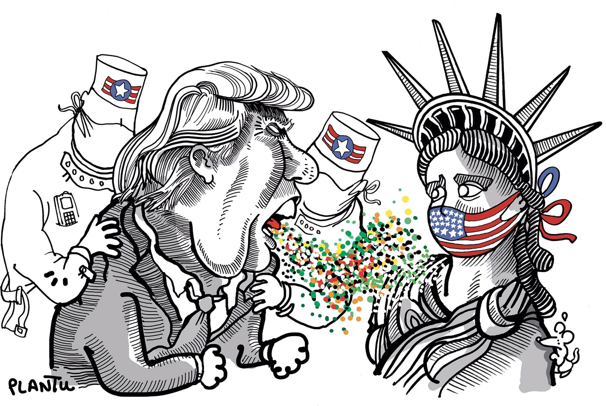 Caricature Trump par Plantu
