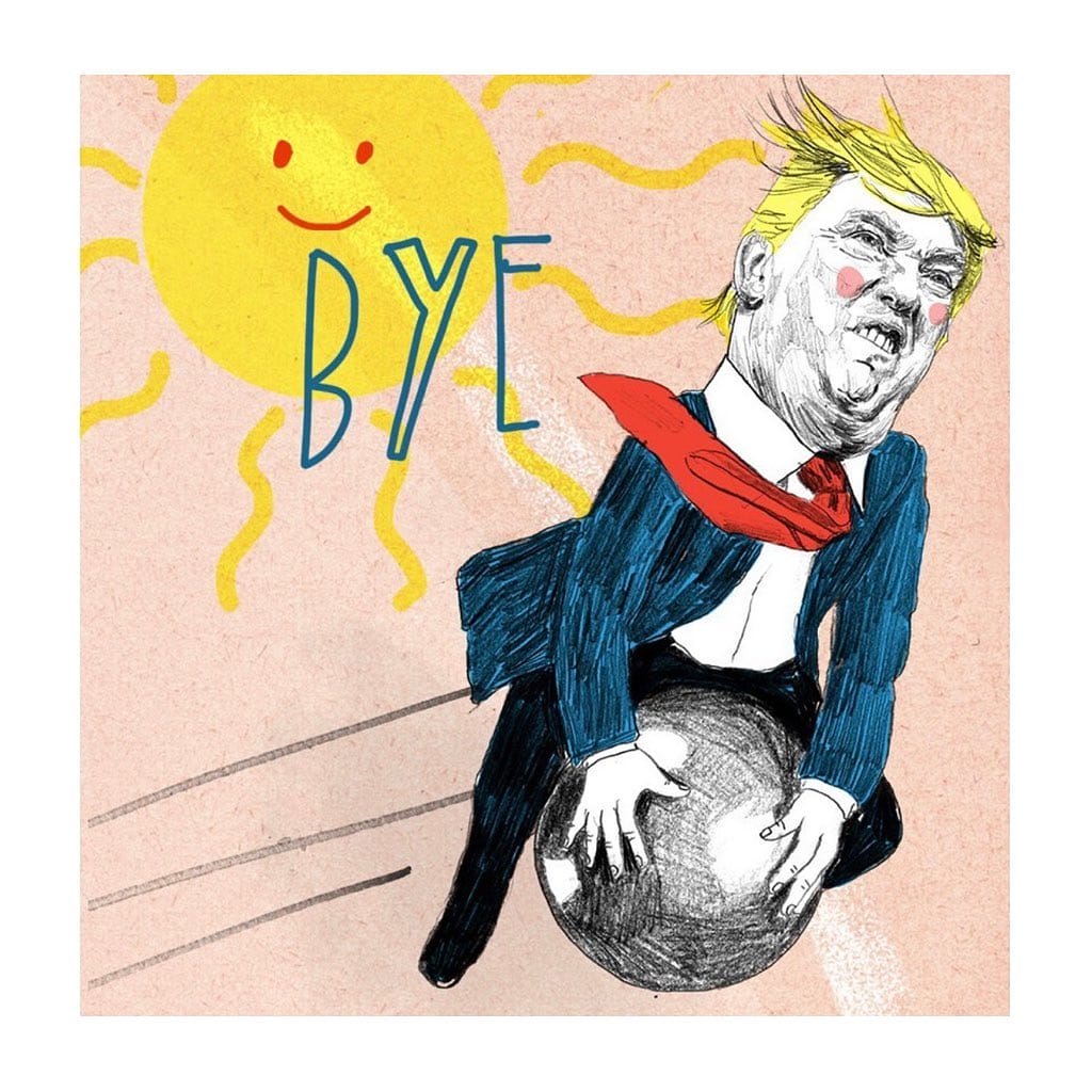 Caricature de Trump par Silke Werzinger