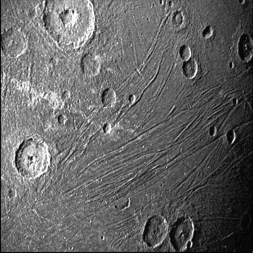 Photographie de la NASA de Ganymède.