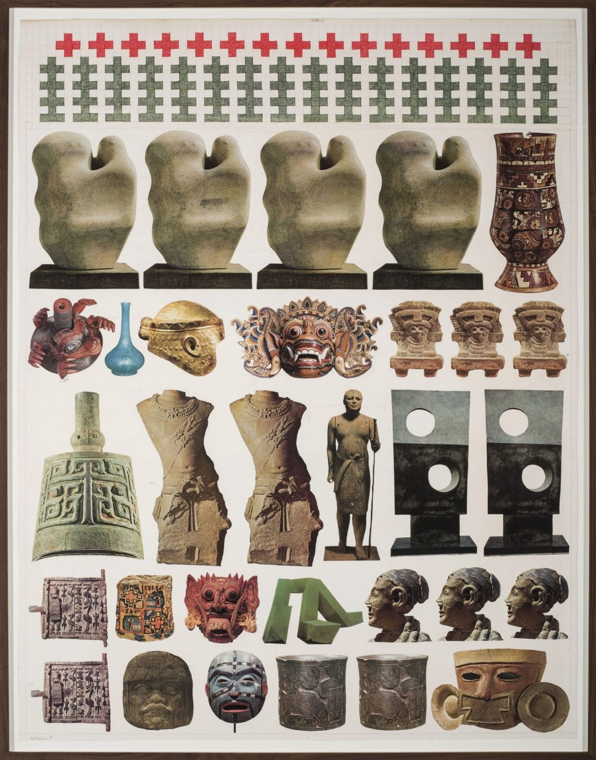Collage d'images de vestiges archéologiques.