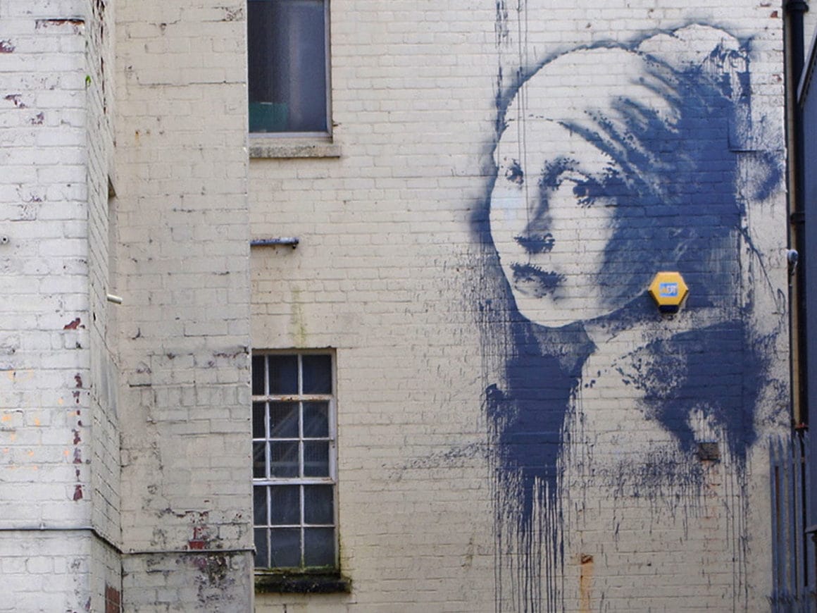Oeuvre publiée sur le compte instagram de Banksy, The Girl with the Pierced Eardrum