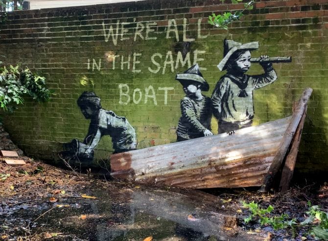 Banksy aurait-il de nouveau frappé ce week end ? 1