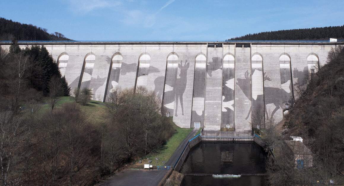 barrage en Allemagne par Klaus Dauven 