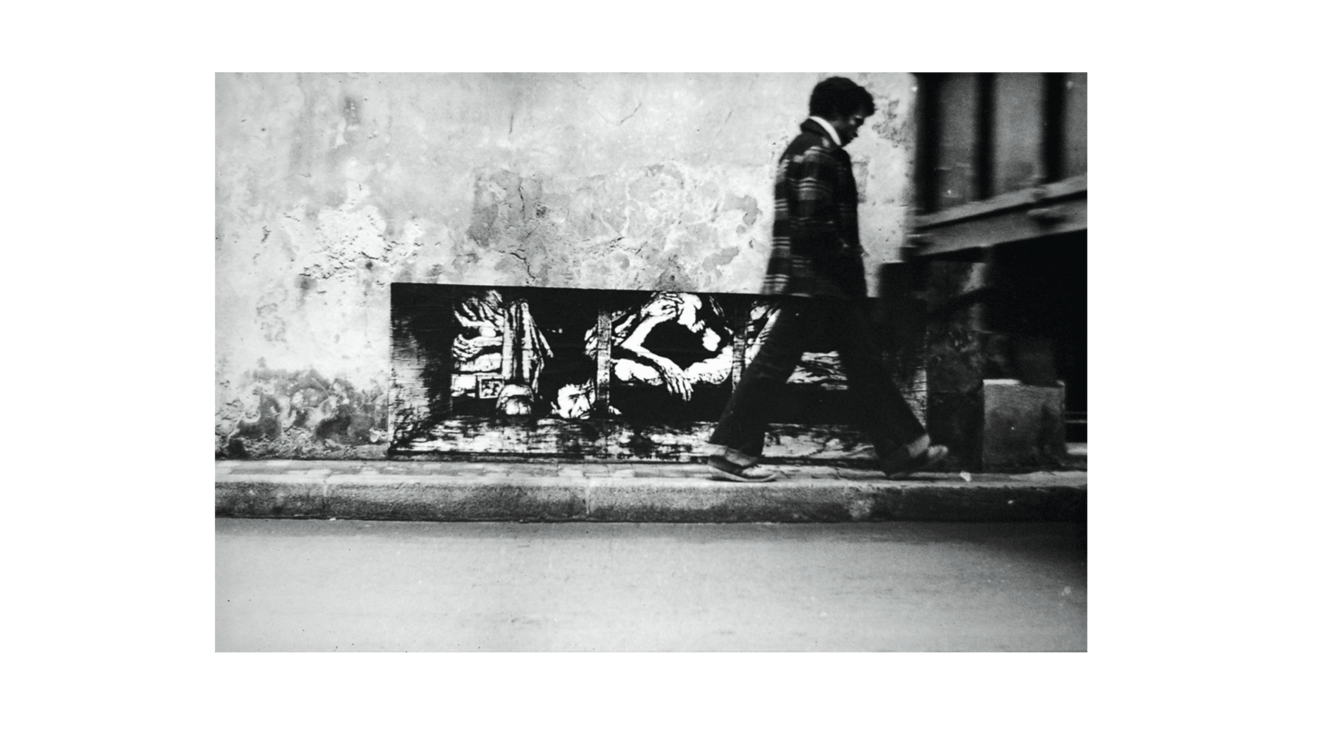 Street art sur les immigrés - Avignon 1974