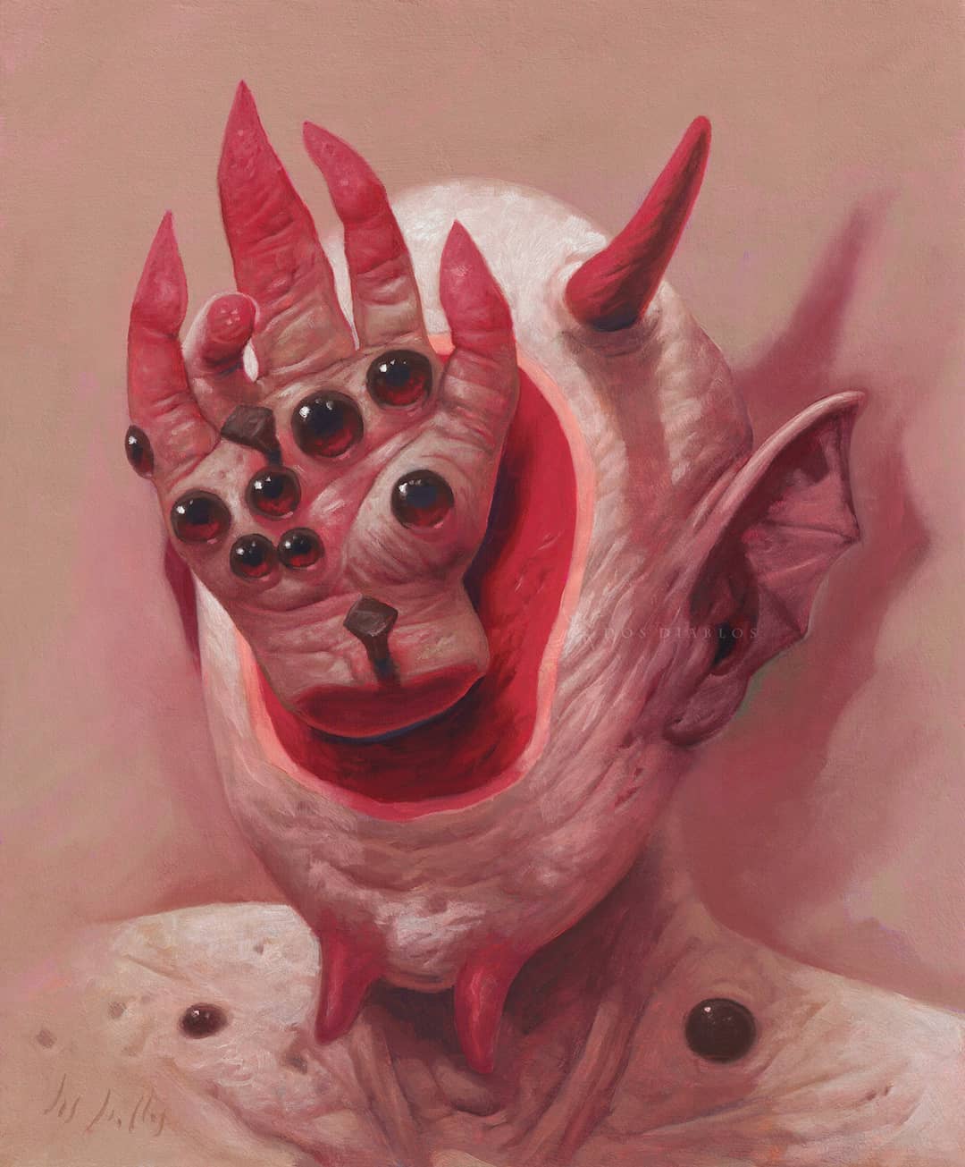 Portrait d'une créature surnaturelle diabolique.