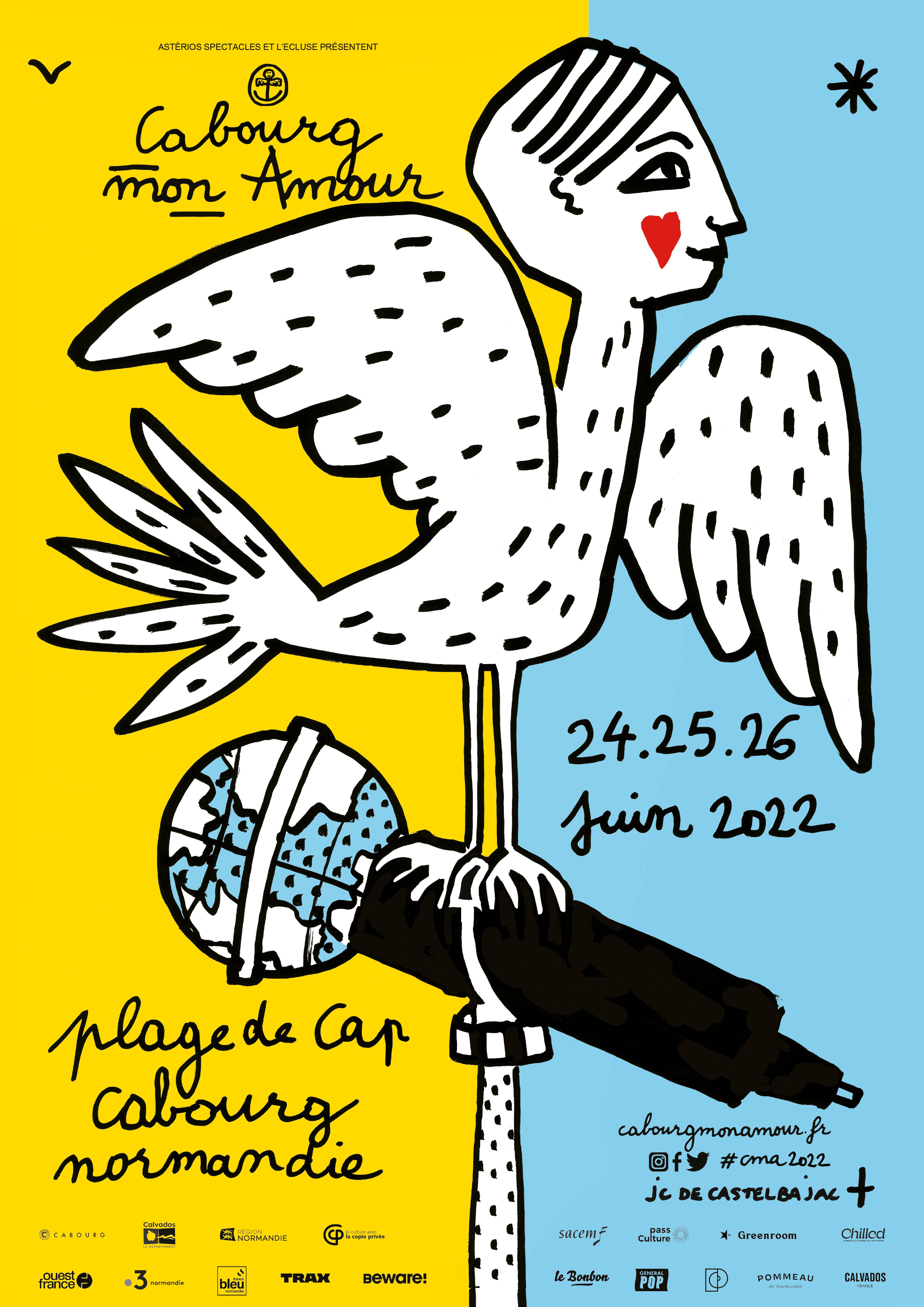 Affiche du festival Cabourg Mon Amour.