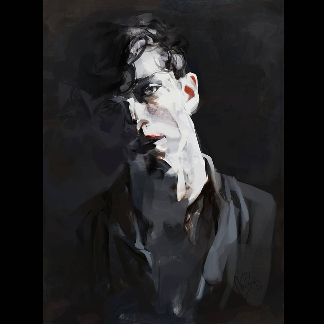 Portrait d'un homme par Mateja Petkovic