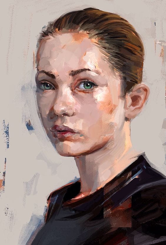 portrait d'une femme par Mateja Petkovic