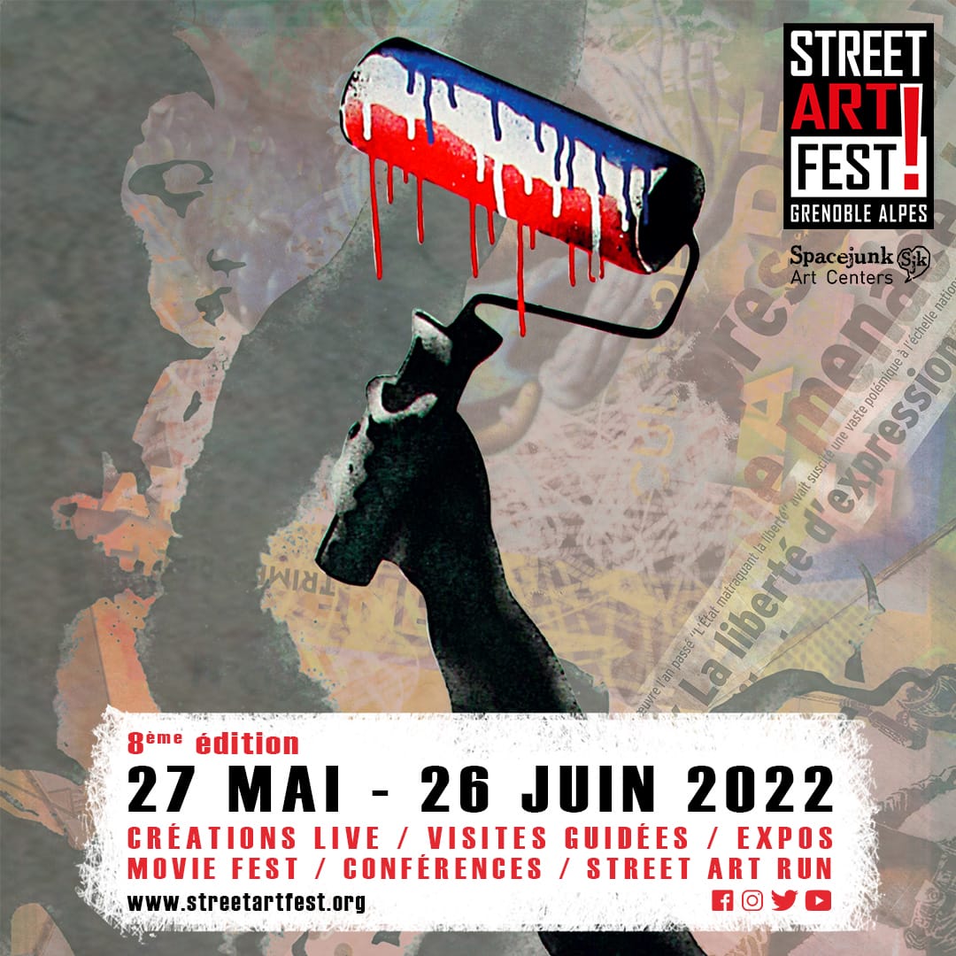L'association Spacejunk organise l'édition 2022 du Street Art fest de Grenoble.