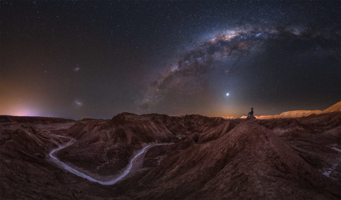 La route du sel traversant le désert de Atacama