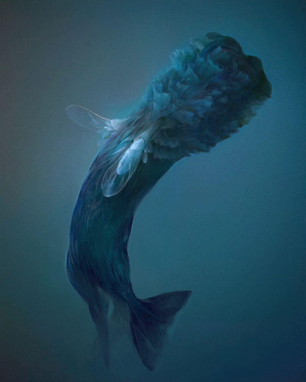 Peinture numérique d'une baleine par Jenni Pasanen
