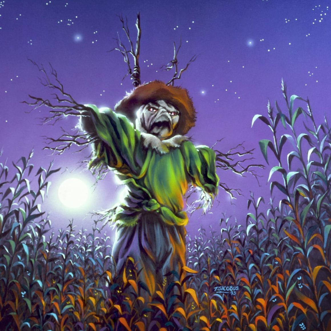 Tim Jacobus - illustration pour Chair de poule - The Scarecrow Walks at Midnight